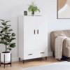 Regál a polička Prolenta Maison Exclusive Skříň highboard bílá 69,5 x 31 x 115 cm kompozitní dřevo