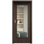 Sapeli Elegant Komfort M40 posuvné ořech 110 x 197 cm Čiré sklo – Hledejceny.cz