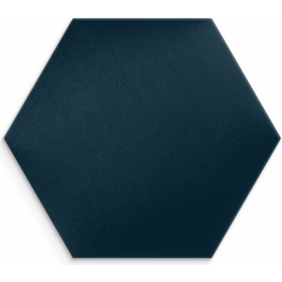 Čalouněný nástěnný panel HEXAGON 30x26 cm tmavě modrá MyBestHome – Zboží Mobilmania