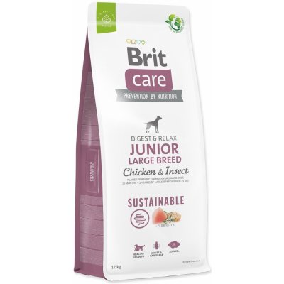 Brit Care Sustainable Junior Large Breed Chicken & Insect 3 x 12 kg – Hledejceny.cz