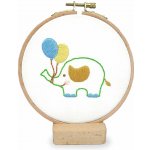Stoklasa Dětská vyšívací sada s předtištěným motivem 940199/2 slon průměr 11cm – Hledejceny.cz