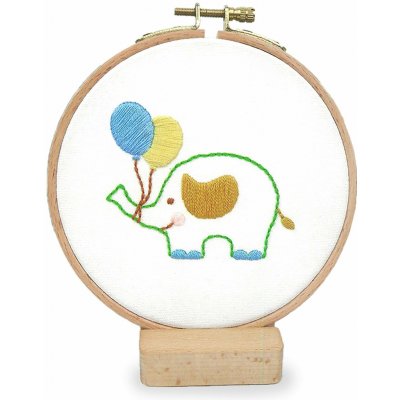 Stoklasa Dětská vyšívací sada s předtištěným motivem 940199/2 slon průměr 11cm – Hledejceny.cz