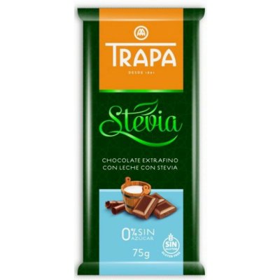 Trapa Stevia Leche 75 g