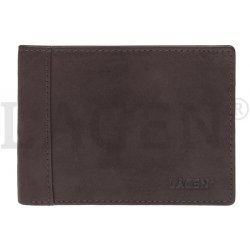 Lagen pánská peněženka kožená 7176 E BRN