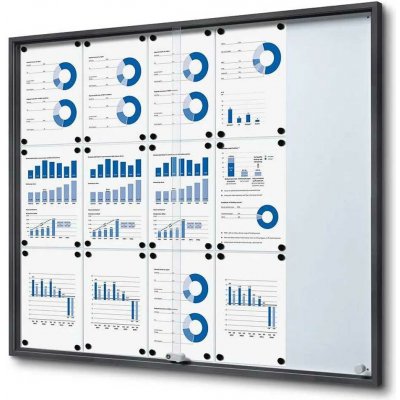 A-Z Reklama CZSlim informační vitrína s posuvnými dvířky SCSLG 15 x A4 – Zboží Živě