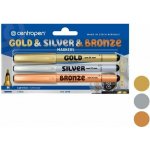 Centropen 2670/3 M sada zlatá stříbrná bronzová – Zbozi.Blesk.cz