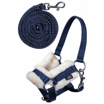 Hobby Horsing stájovka s vodítkem HKM tm.modrá – Sleviste.cz