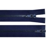 Zip kostěný dělitelný No 5 délka 85 cm - dvoucestný bundový barva 330 modrá tmavá – Hledejceny.cz