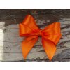 Svatební vývazek Mašlička textilní - saténová oranžová 248 - doprodej