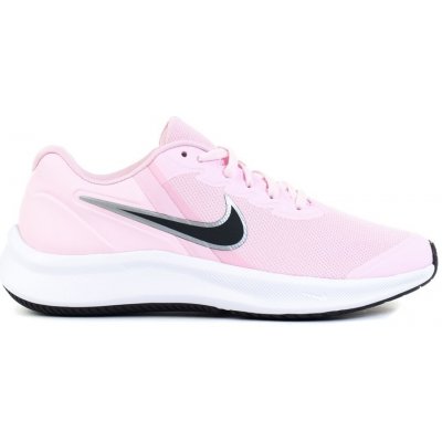 Nike Star Runner 3 pink foam/black/white – Zboží Dáma