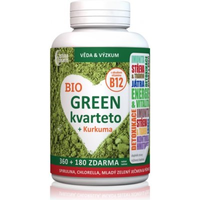 Astina BIO Green Kvarteto s kurkumou 360+180 tablet – Hledejceny.cz