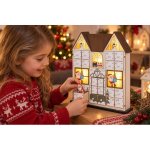 MagicHome Dekorace Adventní kalendář Domeček, dřevěný, 8xLED, teplá bílá, 2xAAA – Hledejceny.cz