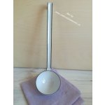 Naběračka Riess smaltovaná bílá různé velikosti A: průměr 9 cm – Hledejceny.cz