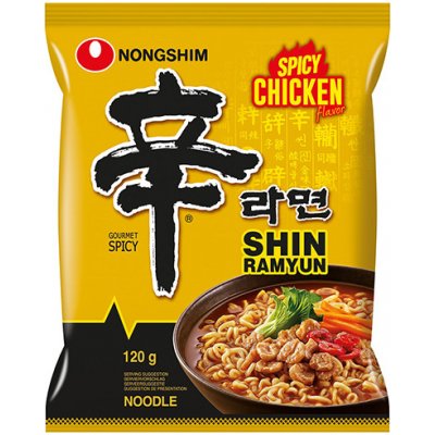 Nongshim Shin Ramyun instantní nudlová polévka s příchutí pálivého kuřete 120 g – Zbozi.Blesk.cz