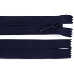 Spirálový zip skrytý No 5 délka 60 cm pevný, střední, 330 modrá tmavá – Hledejceny.cz