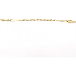 B&B Goldinvestic zlatý typ Růženec zdobený Madonka a křížek N4868-585/1000