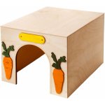 JK ANIMALS Dřevěný domek Kvádr pro králíky 28 x 23 x 19 cm – Hledejceny.cz