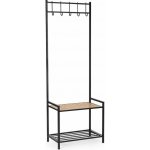 Yes Everyday Haldor předsíňová sestava přírodní/černá 64.5 cm, 180 cm, 37.5 cm – Zboží Mobilmania