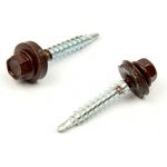 Střešní šroub + EPDM 4,8 x 20 mm, samovrtný - Hnědá RAL 8017 / balení 200 ks – Hledejceny.cz