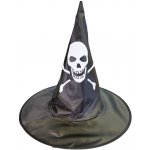 Čarodějnický klobouk černý lebka – Sleviste.cz