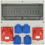 STAVEBNÍ ROZVADĚČ 400V 32A/5P + 16A/5P + 4 X 230V 14 MODULŮ IP44 – Hledejceny.cz