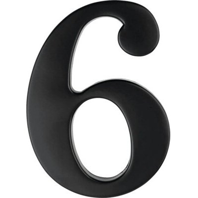 Číslice "6",výška 10cm, černá – Hledejceny.cz