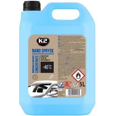 K2 Nano Sprysk Zimní kapalina do ostřikovačů -40°C 5 l – Hledejceny.cz