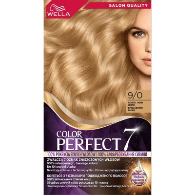 Wella Color Perfect 7 barva na vlasy Salonní kvalita 9/0 Světlá blond 50 ml