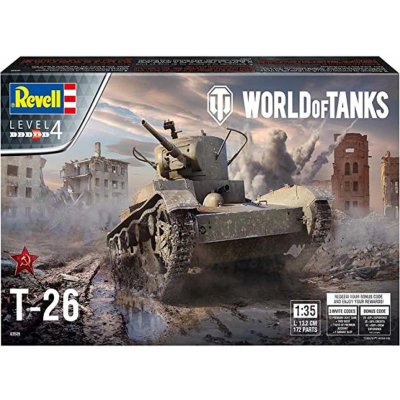 Revell T-26 WORLD OF TANKS Model Set tank 1:35 – Sleviste.cz