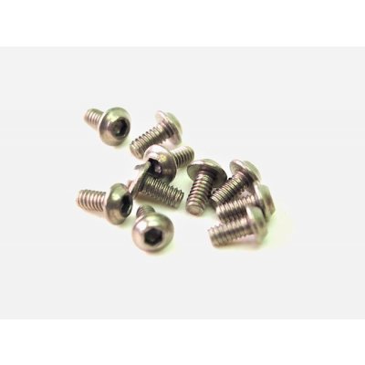 PN Racing M2×4 Titanium UFO Head Hex Machine Screw 10 pcs – Sleviste.cz