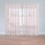 Sablio Záclony Růžové puntíky: 2ks 150x250cm – Hledejceny.cz