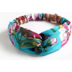 B-TOP Módní vícebarevná látková čelenka s křížením Druh barvy: Červená – Zboží Dáma