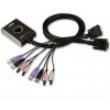 Aten CS-682 DataSwitch elektronický 2:1 (kláv.,DVI,myš,audio) USB, 1,2m kabely