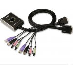 Aten CS-682 DataSwitch elektronický 2:1 (kláv.,DVI,myš,audio) USB, 1,2m kabely – Zbozi.Blesk.cz