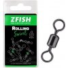 Rybářská karabinka a obratlík Zfish Obratlík Rolling Swivel Velikost 16 15kg 10ks