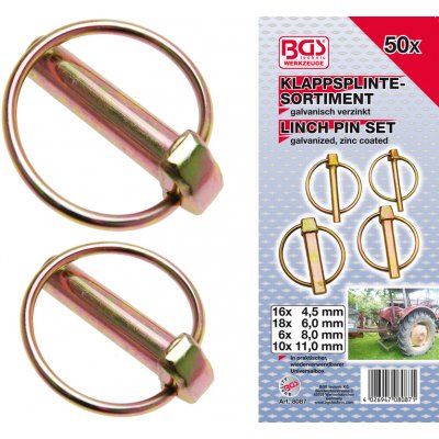 Sortiment zajišťovacích kolíků,50 dílů - BGS 8087 – Hledejceny.cz