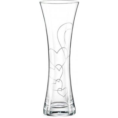 Crystalex Skleněná váza LOVE1 195 mm