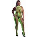 Ouch! Glow in the Dark Bodystocking with Halterneck Neon Green – Zboží Mobilmania