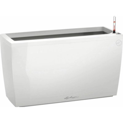 Lechuza Květináč Cararo Premium bílá lesklý 75 x 30 x 43 cm – Hledejceny.cz