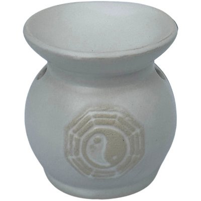 Mals Jin a Jang aroma lampa Bílá kulatá ☯ – Zboží Dáma