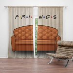 Sablio Závěs Seriál přátelé FRIENDS Gauč: 2ks 140x250cm – Hledejceny.cz