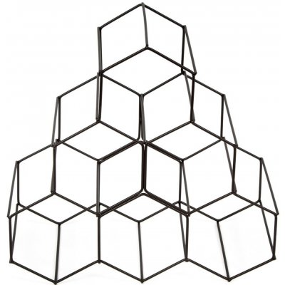 Compactor stojan na víno Hexa steel black 6 lahví – Zboží Mobilmania