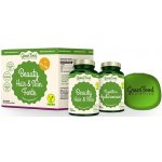 GreenFood Beauty Hair & Skin Forte + Pillbox Kyselina Hyaluronová 60 kapslí Beauty Hair & Skin 60 kapslí – Hledejceny.cz