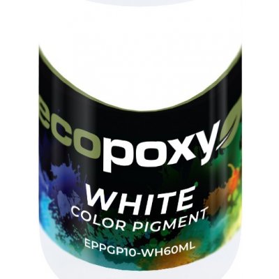 EcoPoxy Barevné pigmenty do pryskyřice bílá 60 ml – Zbozi.Blesk.cz