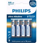 Philips Ultra Alkaline AA 4ks LR6E4B/10 – Zboží Mobilmania