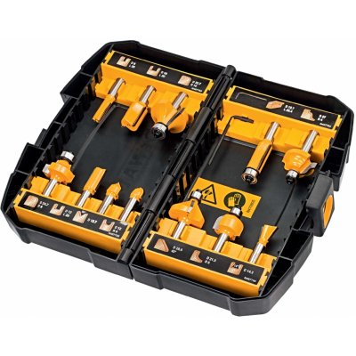 DeWALT DT90016 sada 8mm fréz do dřeva (12ks) – HobbyKompas.cz