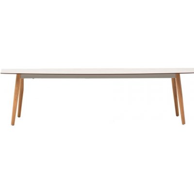 Varaschin Jídelní stůl Ellisse, 260x100x75,2 cm, rám hliník, nohy teak, deska HPL kat. B – Hledejceny.cz