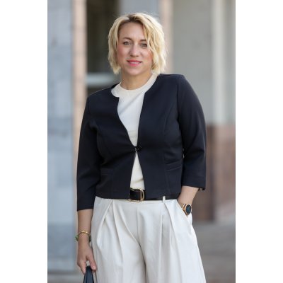 Krátké sako NELLI Černá – Sleviste.cz