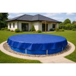 Mikel krycí plachta s oky, PVC 500 g/m² Modrá 4 m 3117859 – Zboží Dáma