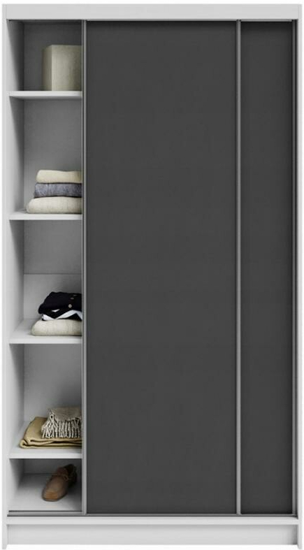 DobreSny Denve 120 x 218 x 60,3 cm šedá / bílá